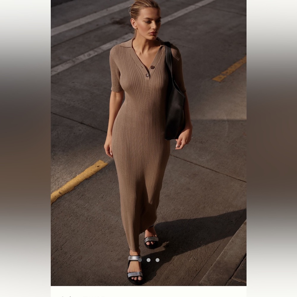 Varley Brown Maxi Dress
